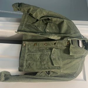 NEVER worn pink lily cropped corduroy jacket